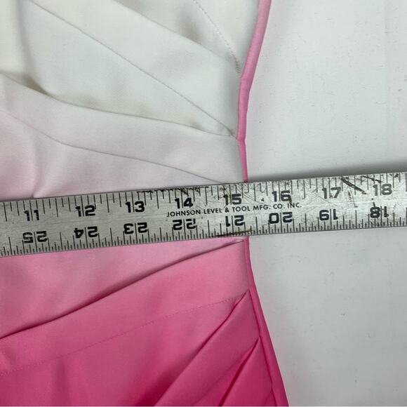Calvin Klein women's 12 large white pink ombre dress business career work - Picture 7 of 13